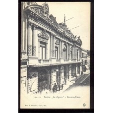 CIUDAD DE BUENOS AIRES ARGENTINA tarjeta postal TEATRO OPERA  RARISIMA